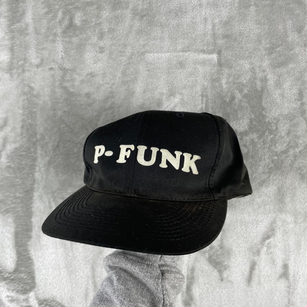 Vintage Otto Cap Hat Men OSFA Black P-Funk George Clinton Parliament Funkadelic